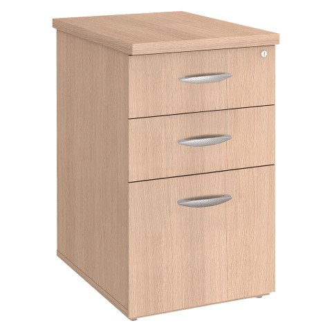 Cajonera altura Mesa Excellens fondo 60 cm roble claro