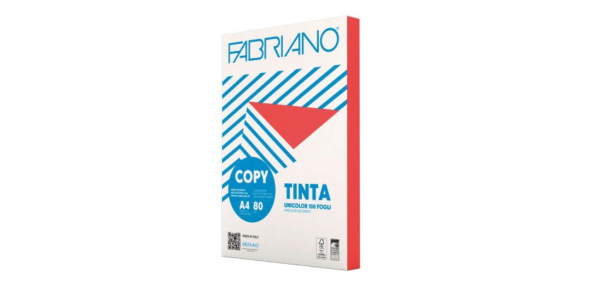 Papel de color A4 80 g Copy Tinta Fabriano - Paquete de 100 hojas