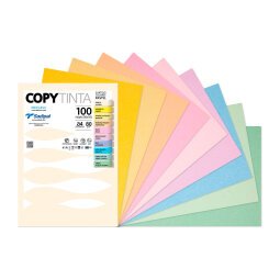 Papel de color A4 80 g Copy Tinta Fabriano Surtido Pastel- Paquete de 100 hojas