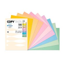Papel de color A4 80 g Copy Tinta Fabriano Surtido Pastel- Paquete de 100 hojas