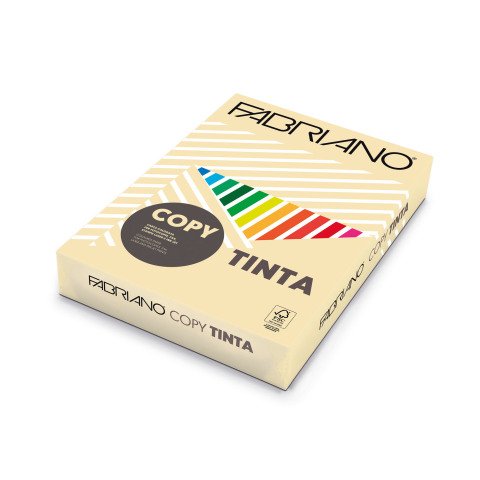 Papel de color A4 80 g Copy Tinta Fabriano Crema- Paquete de 500 hojas
