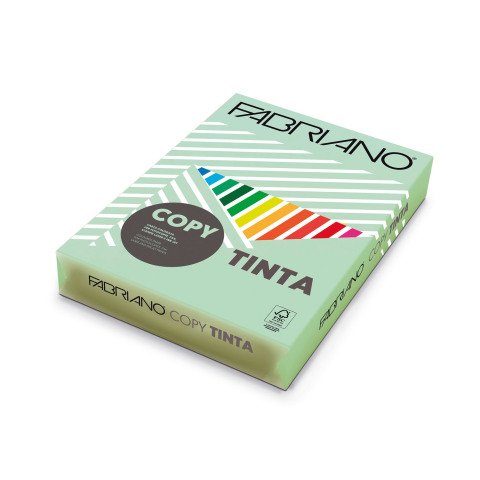 Papel de color A4 80 g Copy Tinta Fabriano Verde agua- Paquete de 500 hojas