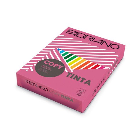Papel de color A4 80 g Copy Tinta Fabriano Fucsia- Paquete de 500 hojas