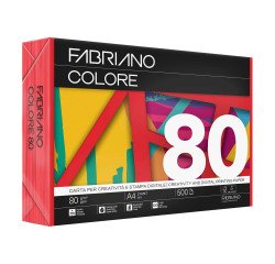 Papel de color A4 80 g Copy Tinta colores intensons Fabriano - Paquete de 500 hojas