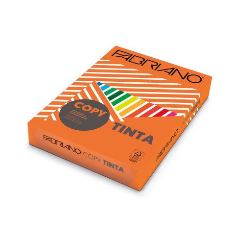 Papel de color A4 80 g Copy Tinta Fabriano Naranja - Paquete de 500 hojas