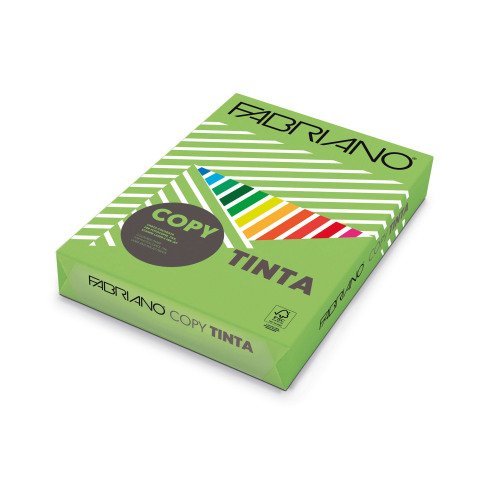 Papel de color A4 80 g Copy Tinta Fabriano Verde olivo - Paquete de 500 hojas