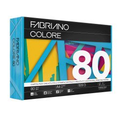 Papel de color A4 80 g Copy Tinta Fabriano Azul- Paquete de 500 hojas