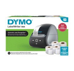 Pack Impresora de etiquetas Dymo LabelWriter 550 + 4 Rollos de etiquetas