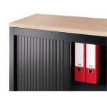 Top de finition L 120 x P 43 cm pour armoire à rideaux et battantes