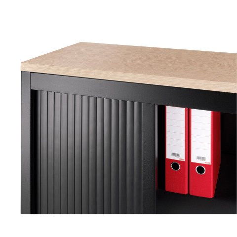Encimera de madera para armarios metálicos An. 120 x Fon. 45 cm roble claro