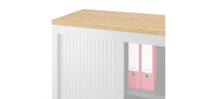 Abschlussplatte B 120 x T 43 cm für metallenen Schrank