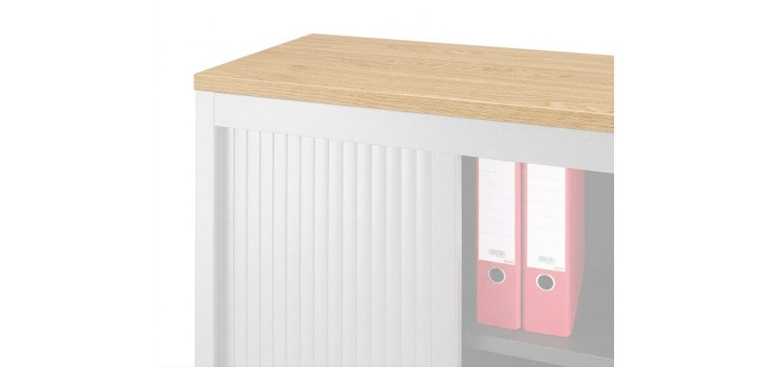Afwerkingsplaat B 120 x D 43 cm voor metalen kast