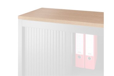 Top de finition L 120 x P 45 cm pour armoire à rideaux et coulissantes profondeur 45cm