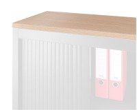 Top de finition L 120 x P 45 cm pour armoire à rideaux et coulissantes profondeur 45cm