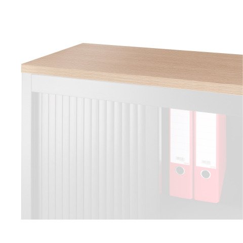 Encimera de madera para armarios metálicos An. 120 x Fon. 45 cm roble claro