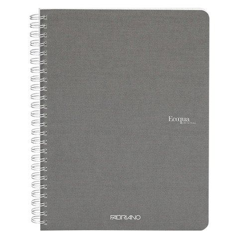 Cuaderno Espiral Ecoqua 5mm A5 70 hojas Fabriano Gris