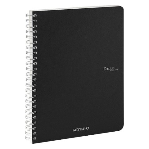 Cuaderno Espiral Ecoqua 5mm A5 70 hojas Fabriano Negro