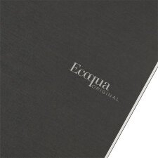 Cuaderno grapado Ecoqua PM 5mm A5 40 hojas Fabriano Negro