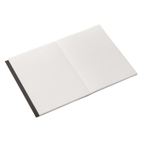 Cuaderno tapa flexible Ecoqua Plus punteado A5 90 hojas Fabriano Negro