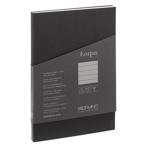 Cuaderno tapa flexible Ecoqua Plus rayado A5 90 hojas Fabriano