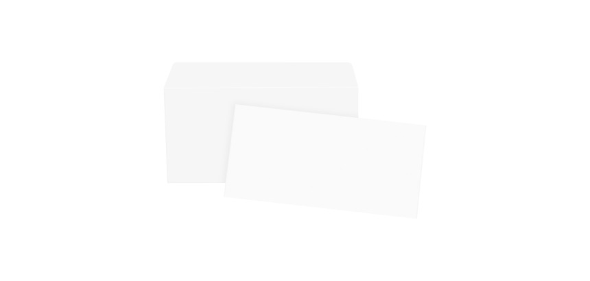 Buste con taglio quadro Pigna 90 g/m² bianco senza finestra chiusura autoadesiva 500 unità