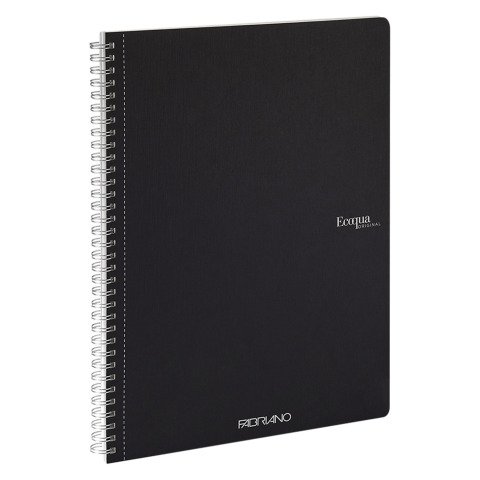 Cuaderno Espiral Ecoqua 5mm A4 70 hojas Fabriano Negro