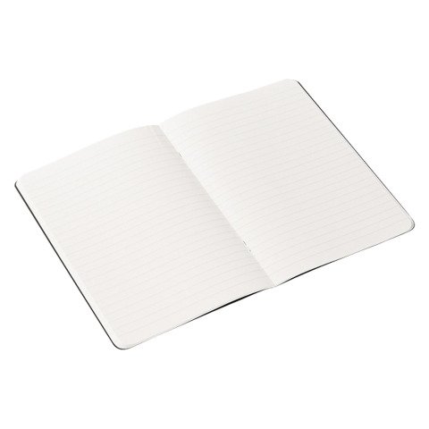 Cuaderno grapado Ecoqua PM rayado A4 40 hojas Fabriano Negro