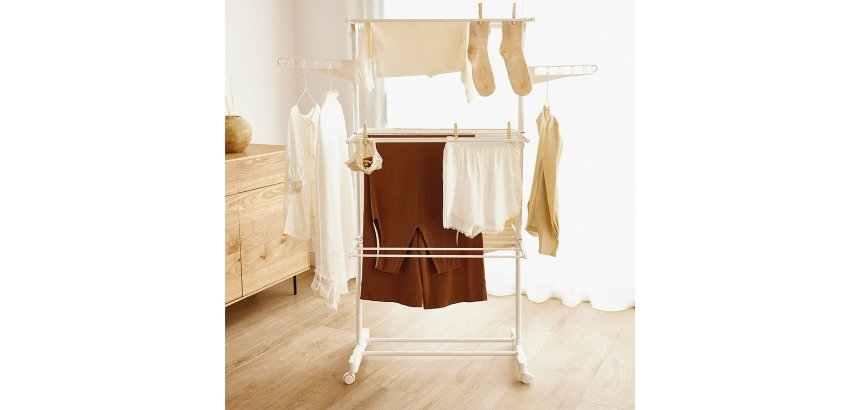 Tendedero de ropa vertical Newlux Fold Care