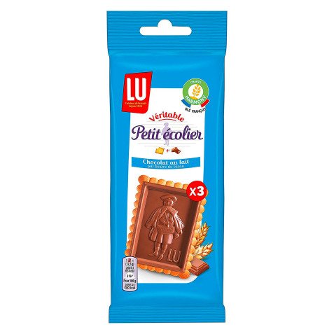 Petit écolier chocolat au lait Lu x 3 - Étui de 37,5 g