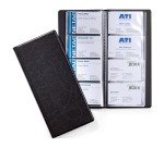 Album portabiglietti da visita Durable Visifix® 192 biglietti nero effetto pelle