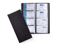Album portabiglietti da visita Durable Visifix® 192 biglietti nero effetto pelle