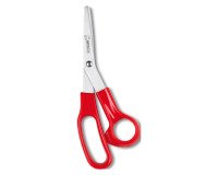 Forbice lama 18 cm con impugnatura in ABS rosso asimmetrica