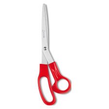 Forbice lama 21 cm con impugnatura in ABS rosso asimmetrica