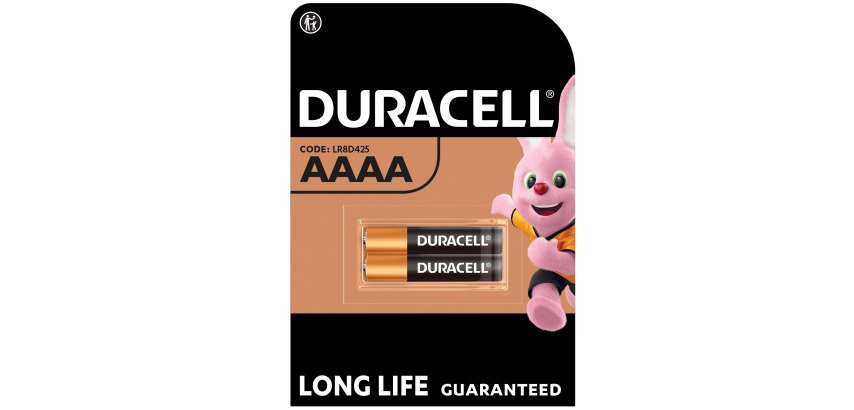 Duracell Spezialbatterien - Pack mit 2 Alkalibatterien AAAA/LR8D425 - 1,5V