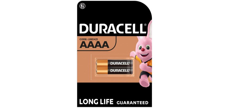 Piles alcalines Duracell spéciales AAAA 1,5 V, lot de 2 (LR8D425)