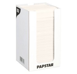 Serviette de table en ouate 20 x 20 cm - Boite distributrice de 100