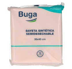 Bayeta sintética semidesechable Buga - paquete de 12