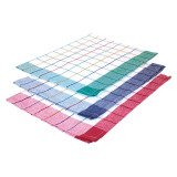 Dish towel with checkered pattern - Set of 12