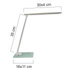Lampada da tavolo Unilux Popy argento 6 w