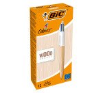 Penna a sfera a scatto BIC 4 Colori Wood fusto effetto legno, 1mm