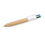Penna a sfera a scatto BIC 4 Colori Wood fusto effetto legno, 1mm