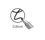 Marcatori permanenti punta tonda fine Bic Intensity colore nero 3 pezzi