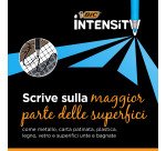 Marcatori permanenti punta tonda fine Bic Intensity colore nero 3 pezzi