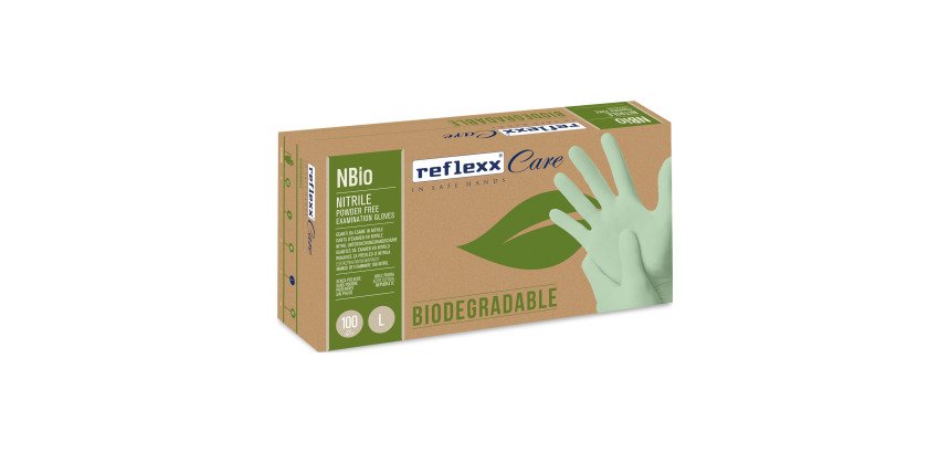 Guanti monouso Reflexx NBio in nitrile, 100 unità