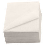 Serviette de table en ouate 1 pli 30 x 30 cm - Paquet de 100