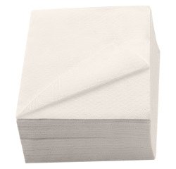 Serviette de table en ouate 1 pli 30 x 30 cm - Paquet de 100