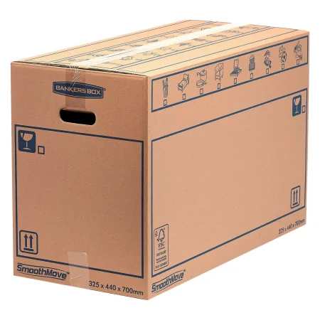 Confezione da 10 scatole di cartone per traslochi, 50 x 30 x 30 cm, cartone  rinforzato e resistente. Scatole di imballaggio per spedizioni con maniglie  : : Cancelleria e prodotti per ufficio