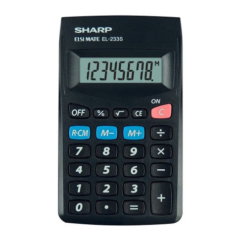 CALCOLATRICI TASCABILE SHARP EL-233S NERA