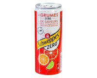 Schweppes Agrum Zero 33 cl - 24 cans