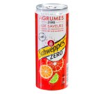 Schweppes Agrum Zero 33 cl - 24 canettes